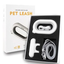LED high quality Dog Leash with poop bag carrier 1 roll of poop bag