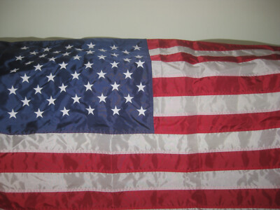 Annin Flagmakers NYLON made US Banner Flag 2 1/2' x 4' Embroidered Stars