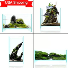 Aquarium Rimless Fish Tank Ultra-White Translucent Glass Levitating Air Aquarium