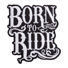 Aufnäher Aufbügler Patch Born to Ride Biker MC Kutte Weste chopper custom free