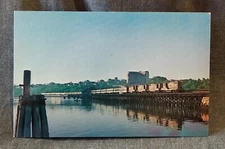 LMH Postcard GRAND TRUNK Central Vermont CV GT Gp9 CN Black Cove Trestle 1975