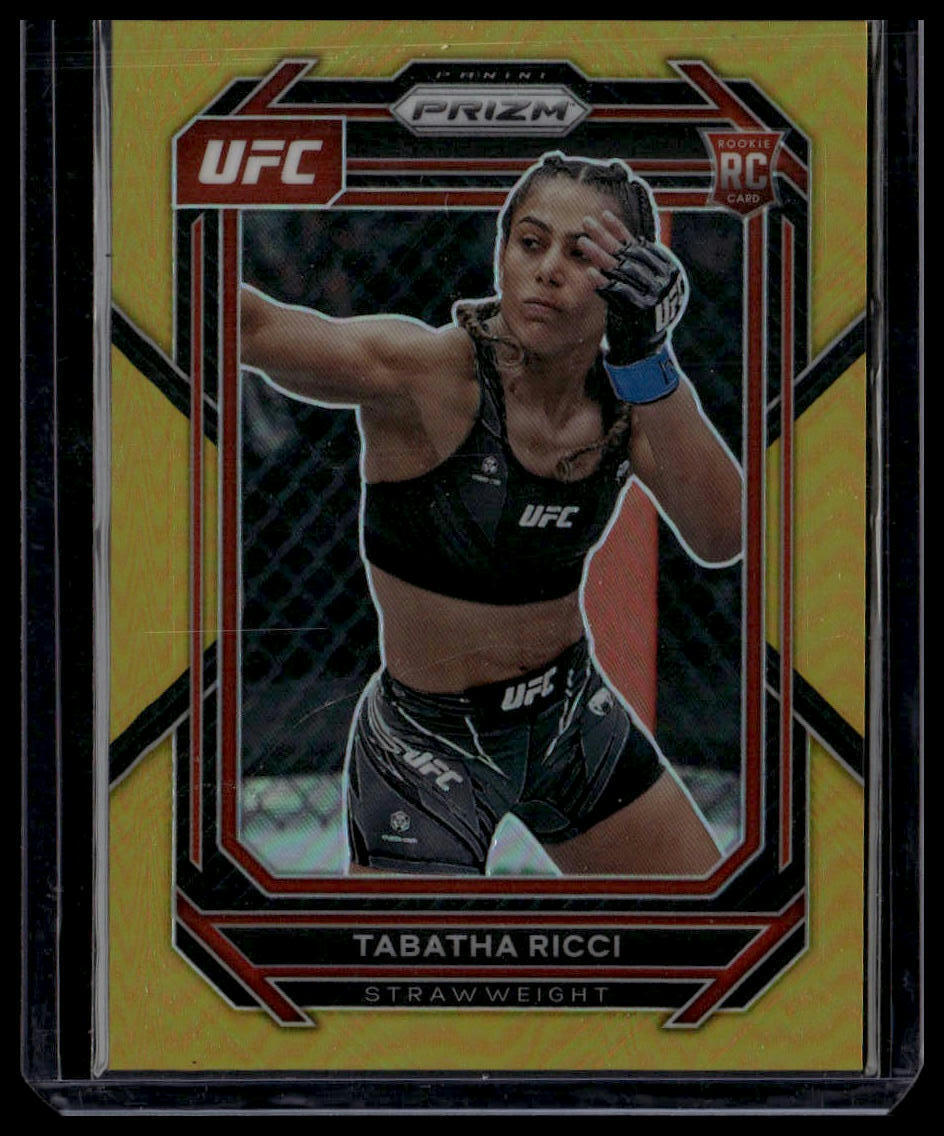 2023 Panini Prizm UFC #108 Tabatha Ricci Gold Prizms Rookie Card RC #/10