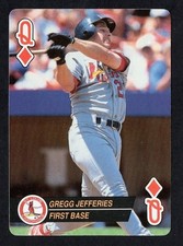 St Louis Cardinals Gregg Jeffries 1994 Baseball Aces Playing Card #QD
