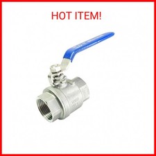 LOZOME 1" Female Ball Valve NPT Thread 316 Stainless Steel Full Port Ball Valve