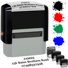 Custom Self-Inking Rubber Stamps Personalized Return Address Up to 3-8 Lines