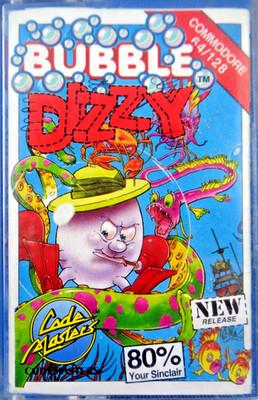 COMMODORE 64/128 -- BUBBLE DIZZY (CODEMASTERS)