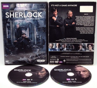 SHERLOCK SEASON FOUR DVD BBC Benedict Cumberbatch Martin Freeman Holmes Watson