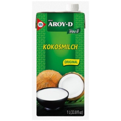 Aroy-D Coconut Milk, 33.8 Fluid Ounce (Pack of 6) 33.8 Fl Oz (Pack of 6)