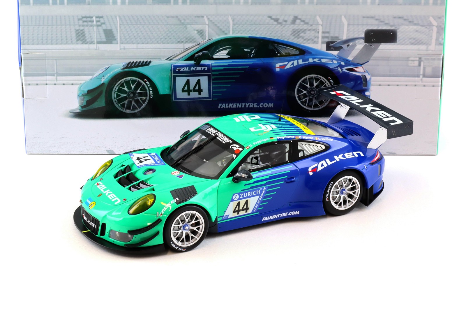 1:18 Minichamps Porsche 911 991 GT3 R #44 Falken Motorsports 24h...