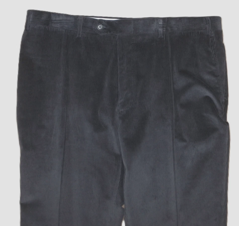 Pantalón de pana de terciopelo gris pierna ligeramente cónica gris US 38 EU 56 CANALI NUEVO SIN ETIQUETAS para hombre Foto 3 de 4