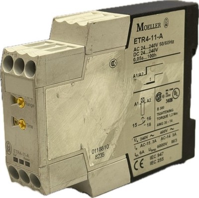 Klöckner Moeller EATON ETR4-11-A Zeitrelais 0,05s-100h