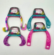 Lot of 4 Everything Mary Plastic Swirl Handles for Purse Handbag Making Crafting