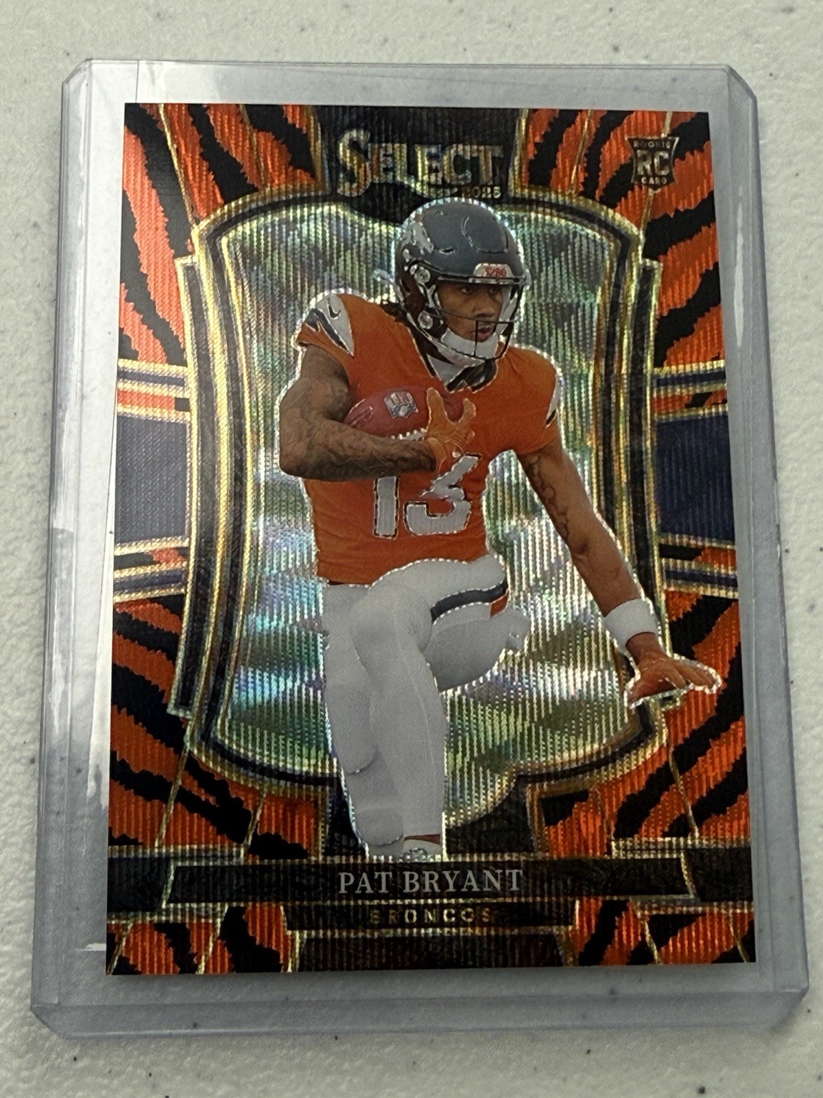 2025 Panini Select Pat Bryant Tiger Premier Level Rookie Card
