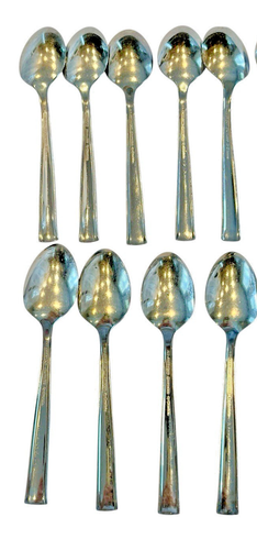 Oneida Silver Vintage All American Forever Stainless Teaspoons 9 Pcs 2417 - Picture 3 of 6