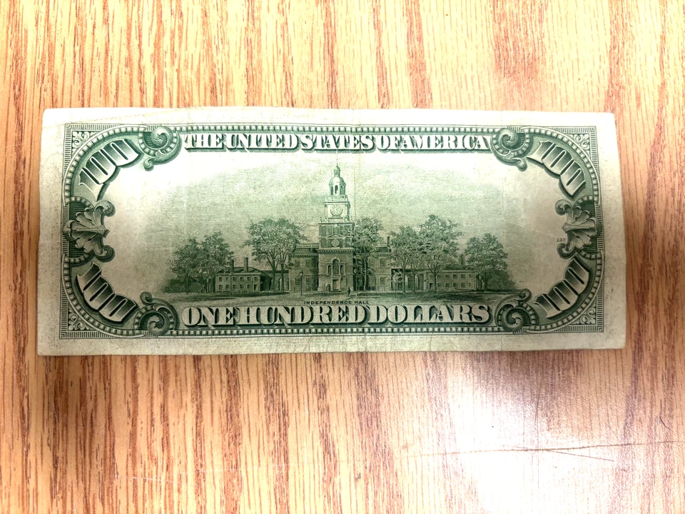 1950B One Hundred Dollar Bill 100 Federal Reserve Note California - Image 2 of 2