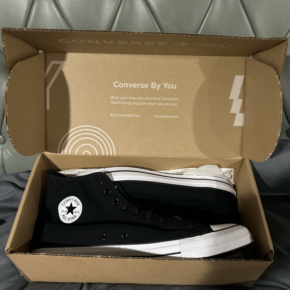 Size 17 - Converse Chuck Taylor All Star Lift High Black custom made shoe  size | eBay