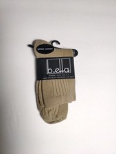 B.ella - Women's socks - Cara #2264 - Tan, low - Made in USA - Pima cotton blend
