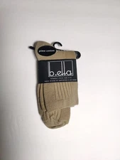 B.ella - Women's socks - Cara #2264 - Tan, low - Made in USA - Pima cotton blend