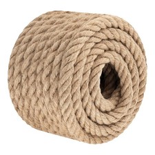 10-200FT Manila Rope 5/8 inch Natural Twisted Manila Hemp Rope for Crafts Sports