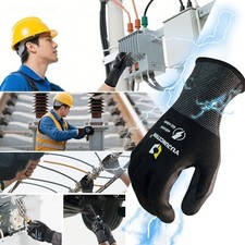 1 Pair 400/500V Insulated Working Gloves Ultra-thin Safety Electrician Gloves