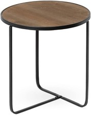 Nuovissimo alzatina buffet legno ferro alto 16,5 pollici altezza marrone naturale