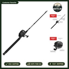 Lightweight 808 Spincast Fishing Combo - 7 Z-Glass Rod with Bite Alert System