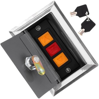 Schaltergehäuse Für Rolltore Wohnmobiltüren Schaltkasten Druckknopf-Startkit