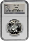 1964 Type 1 Reverse 50C Silver Proof Kennedy Half Dollar NGC PF 69