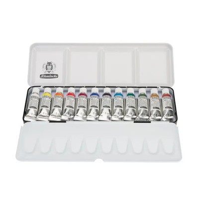 Schmincke Akademie Gouachefarben, Metallkasten, 12 x 5 ml Tuben | 72716097