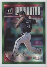 2018 Panini Donruss Dominators Green 21/25 Max Scherzer #D4 0e6a