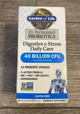 Garden of Life Digestive & Stress Daily Care Probiotic 30 Capsules EXP 1/2027