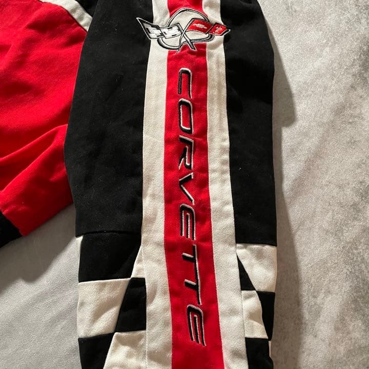 Super Cute Checkered Flag Pattern Racing Jacket  … - image 9