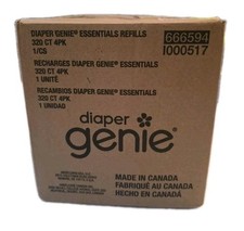 Diaper Genie Essentials Refills 4 Pack 320 Ct Each 1280 Total Round Unscented