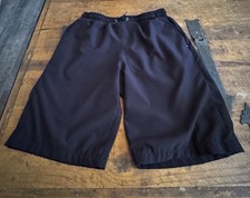 Eddie Bauer Boys Swim Trunks Black L 14/16 Mesh Lined Drawstring Zip Pocket