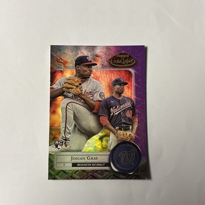 2022 Topps Gold Label #80 Josiah Gray Class 2 Purple #/75
