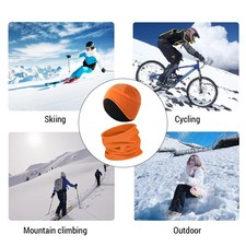 Winter Beanie Hat Scarf Set Windproof Ski Skull Cap Neck Warmer Gaiter BQNE