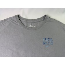 Nike USMNT Soccer States United T-Shirt Gray Camo Swoosh Athletic Fit Size XL