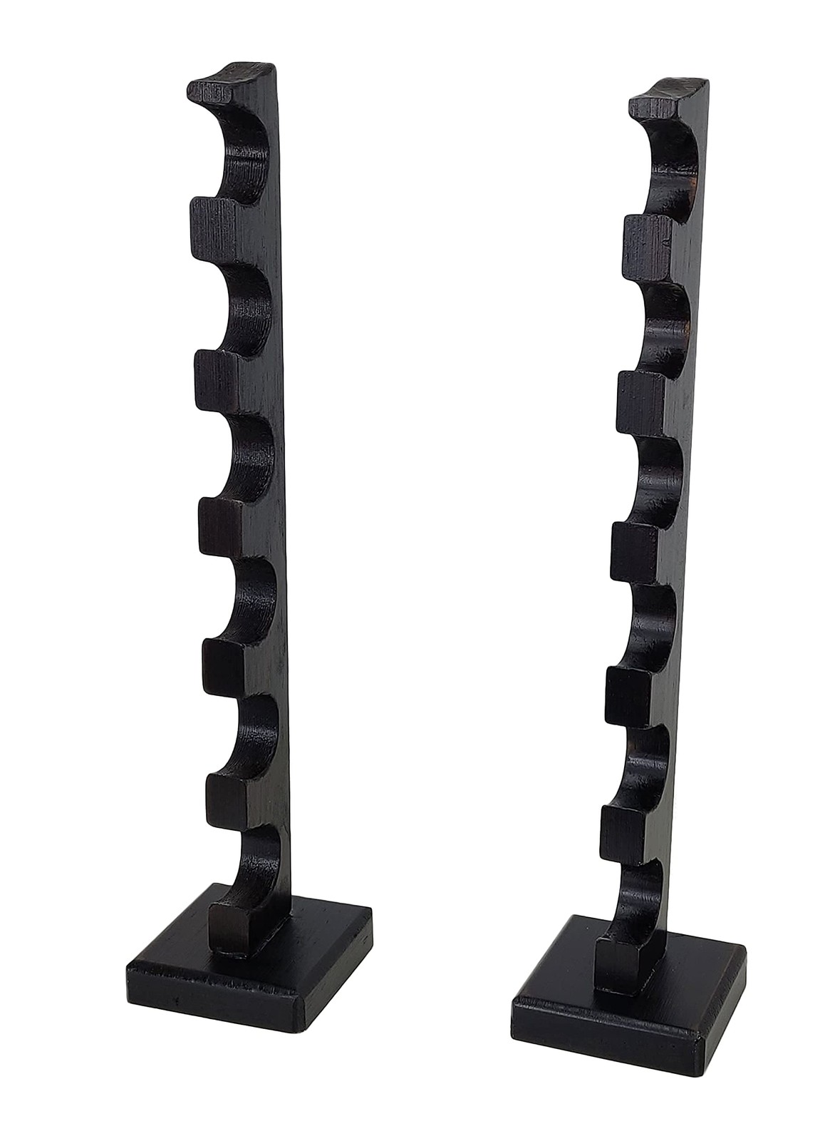 NANGOPOP 6-Tier Wooden Wizard Wand Stand Display for Tabletop Magic Wand Holder