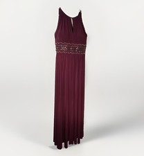 Mother of the bride Formal dress Sz 8 Plum Sequin Accents R M Richards Orig 165