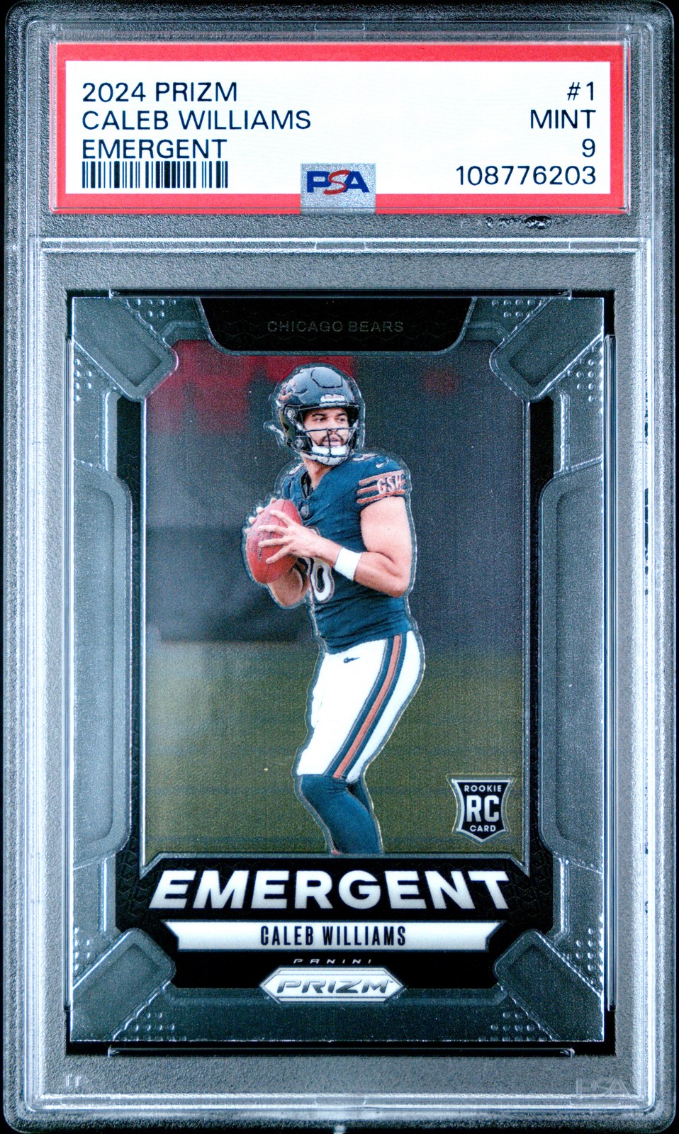 2024 PANINI PRIZM EMERGENT #1 CALEB WILLIAMS ROOKIE RC PSA 9
