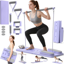 Multifunctional Pilates Board, Pilates Reformer Sets 7-In-1 Foldable Pilates Ref