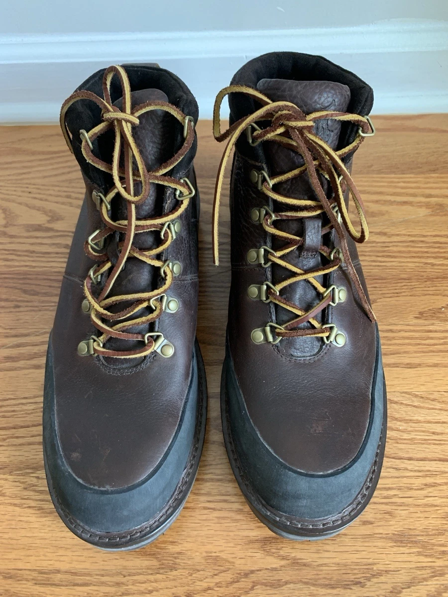 Polo Ralph Lauren Woolton Men’s Tan Leather Boots w/ Black & Green Accents – 13D Polo Ralph Lauren Mens Woolton Leather Lace Up Buckle Ranger  main image 4