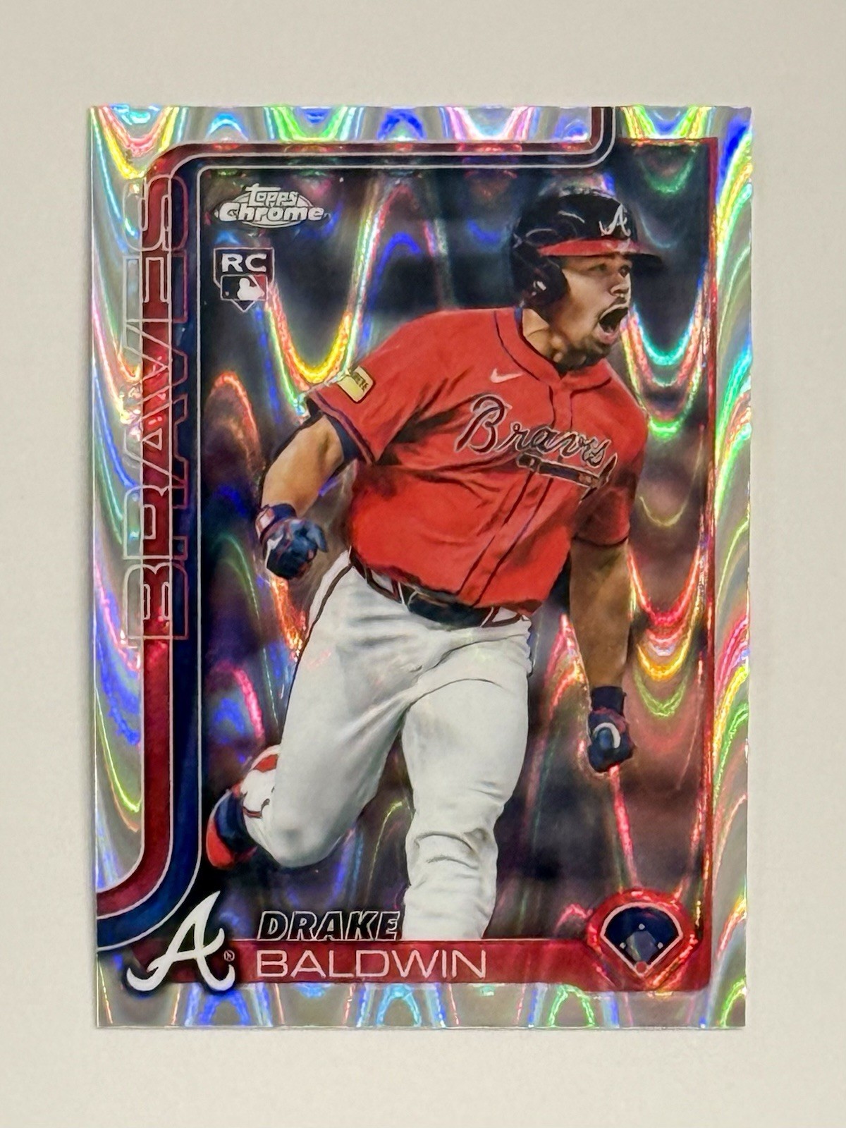 2025 Topps Chrome Update Drake Baldwin RayWave Refractor SP #USC96 RC ROY