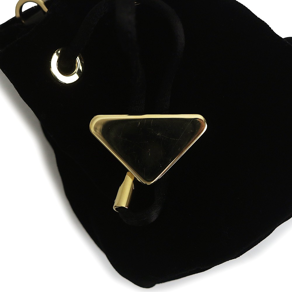 PRADA 1NR016 Mini Chain Triangle Drawstring Bag V… - image 11
