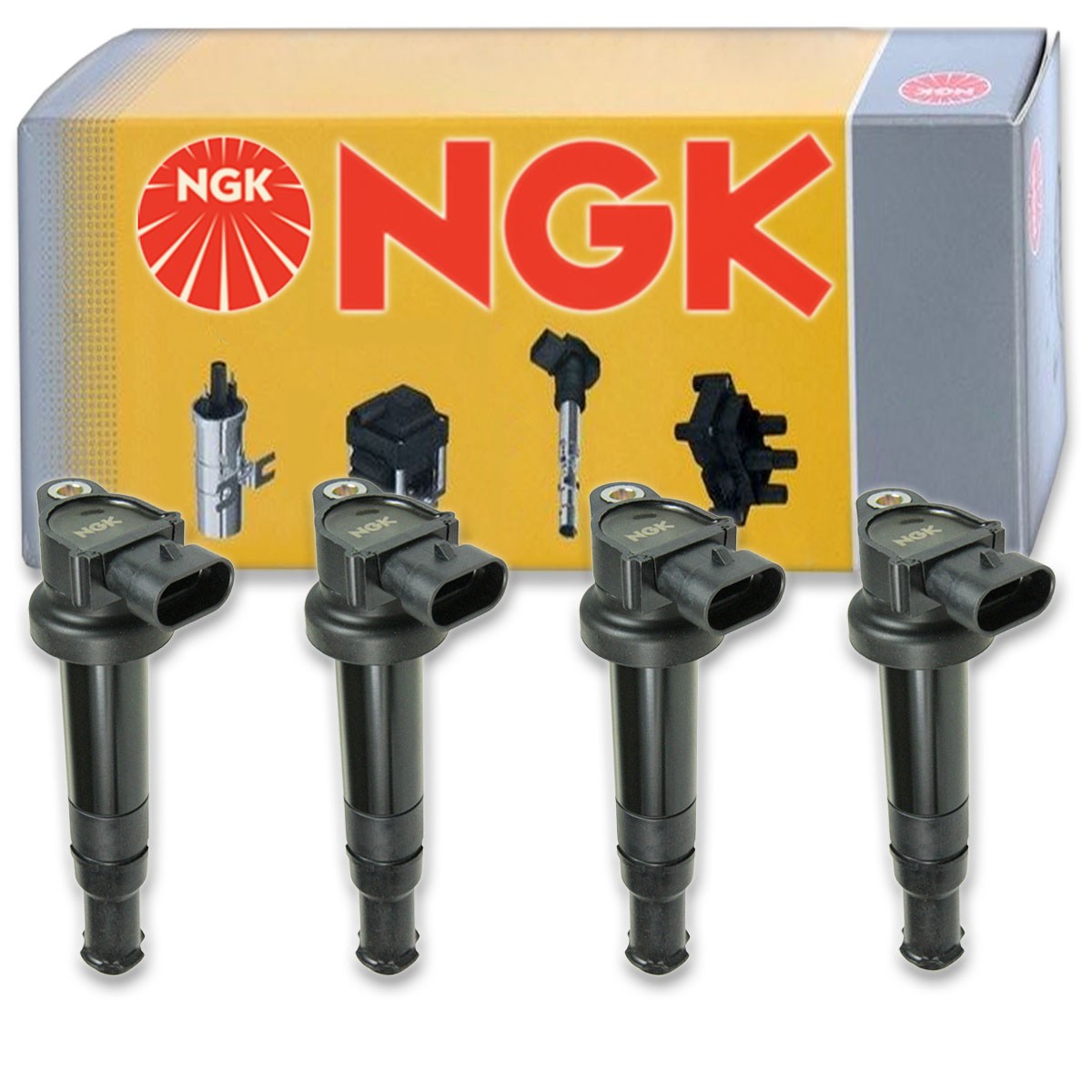 4 pc NGK 48870 U5074 Ignition Coils for UF554 UF-554 IC634 GN10441 E1054 zi