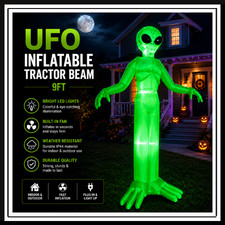 9FT Halloween Inflatable Alien Decoration LED Blow Up Outdoor Yard Decor Blow Up