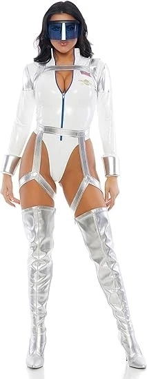 Forplay Womens Blast Off Sexy Movie Character Costume Adult Costume, White, L/XL - Image 4 of 4