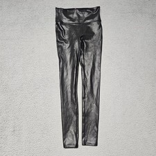 Spanx Women's Small Faux Leather Leggings Black Spanxshape