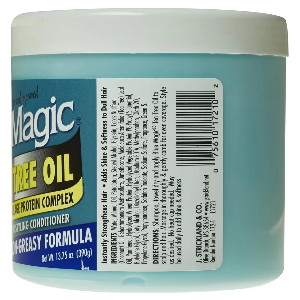 Blue Magic Tea Tree Leave-In Hair Styling Conditioner, 13.75 Ounce - Image 2 of 3
