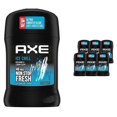 Axe Deodorant Herren Stick Ice Chill 48h Frische Eisminze Zitrone 6x50 ml